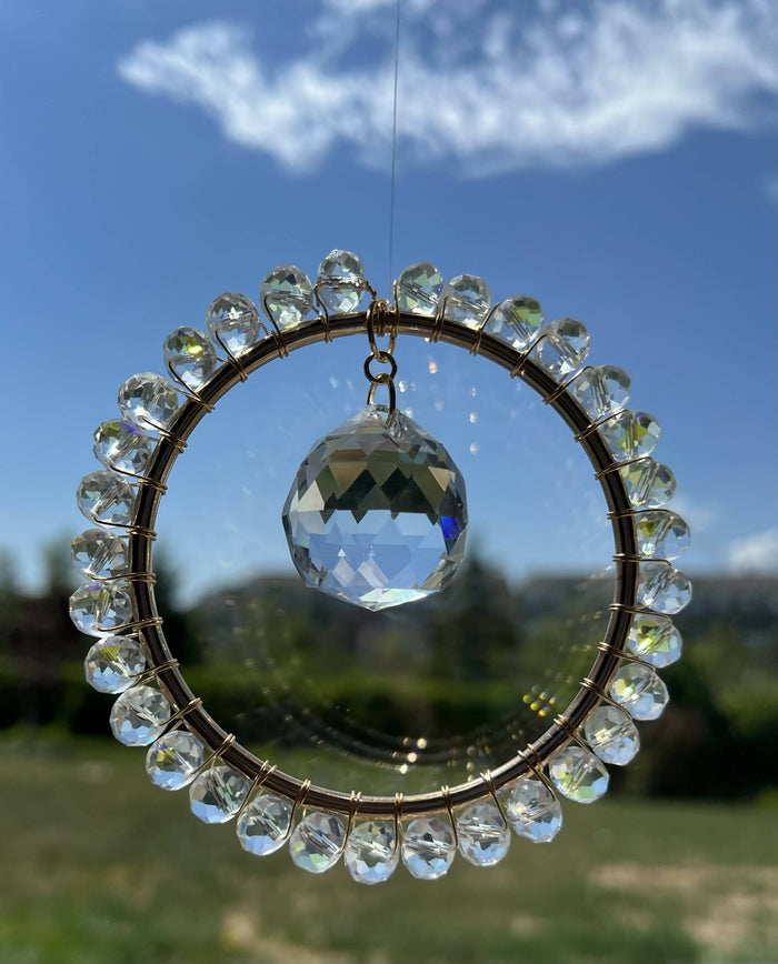 Sun Catcher - Clear Sparkle Mother of Pearl