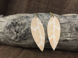 Leaf style earrings