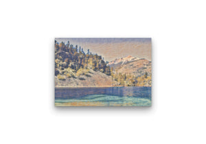 14x11 inch canvas print "Mountain Lake" available at the Drinkle Mall Location