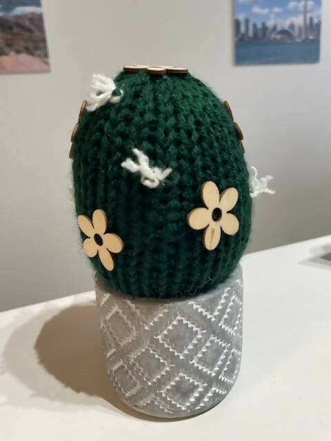 33rd St Location - Knit cactus - everlasting plant