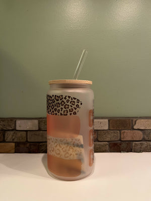 But First Coffee Frosted Glass Beer Can Available at 33rd St Location