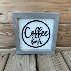 Coffee Bar 3D Sign