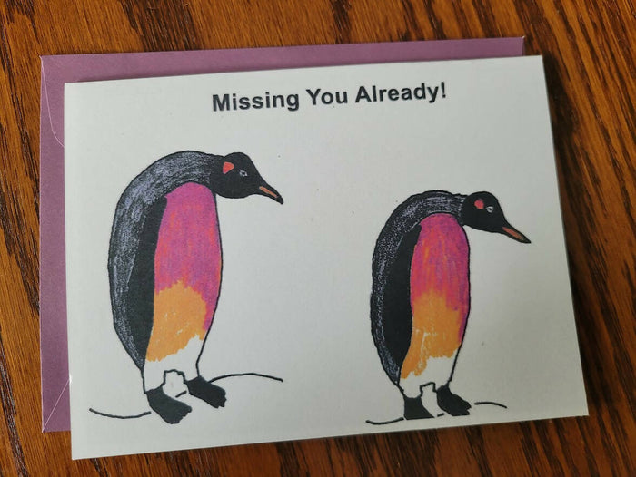 All Occasion Card, Penquins - Missing You Already - Available at 33rd St. Location