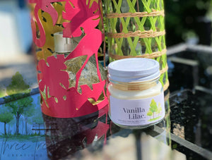 6oz 100% SOY WAX CANDLE - VANILLA LILAC