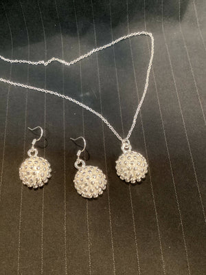 Sterling Silver Pendant/Earrings Set