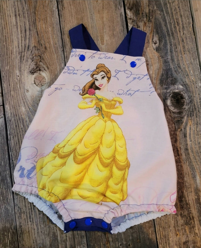 Beauty and the Beast Romper. Size 12-18 months
