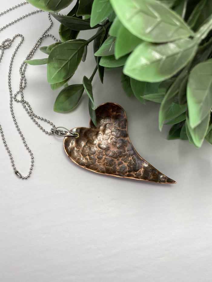 Copper Heart Necklace/by Simply de novo Creations