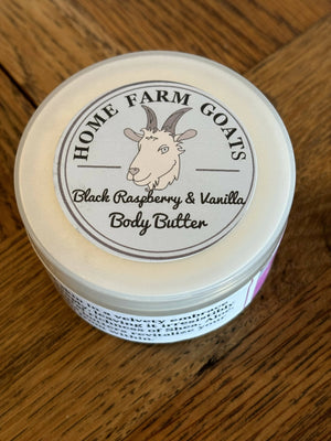 Black Raspberry and Vanilla body butter. Available at the Drinkle Building