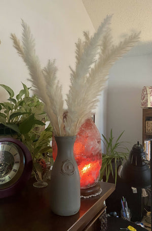 Cream grass Floral Vase decor/by Simply de novo Creations