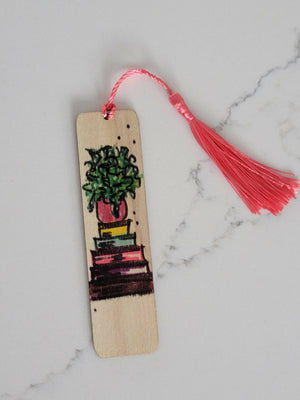 Handmade Bookmark- BOOKS AND PLANTS- Available at 33rd st location