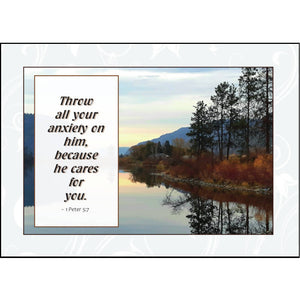 Greeting Card - Lake View - Coping With Stress - Drinkle Mall Location