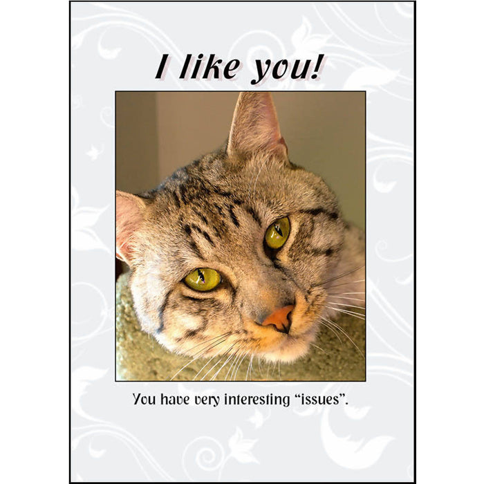 Greeting Card "I Like You!" - Humor and Friendship - Drinkle Mall Location