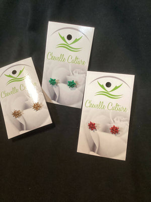 Christmas Bow Earrings