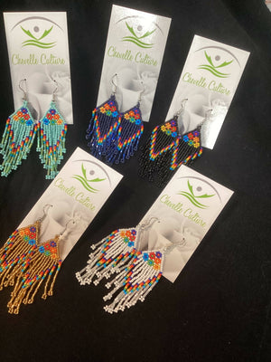 Beaded Fringe Earrings