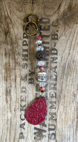 Red Keychain/ by Simply de novo Creations