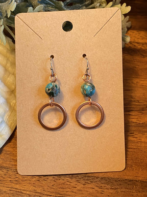 Copper Earrings/by Simply De novo Creations
