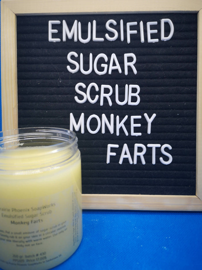 Emulsified Sugar Scrub Monkey Farts