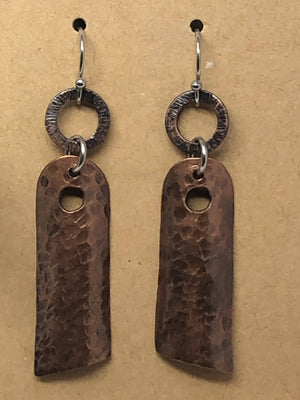 Copper Patina Earrings/by Simply de novo Creations