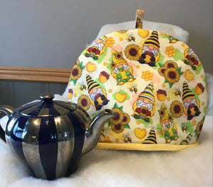 Tea Cozy -- Gnomes and Bees -- Drinkle Mall Location Only