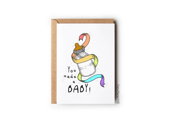 You Made a Baby - Greeting Card - Available at 33rd St. Location