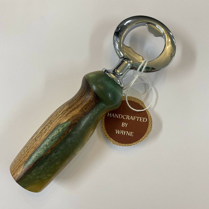 Handcrafted Wood & Resin Bottle Opener