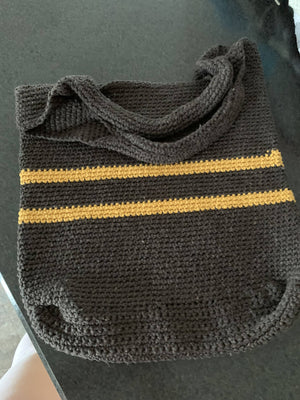 Crochet Yarn Bag 14”x13”