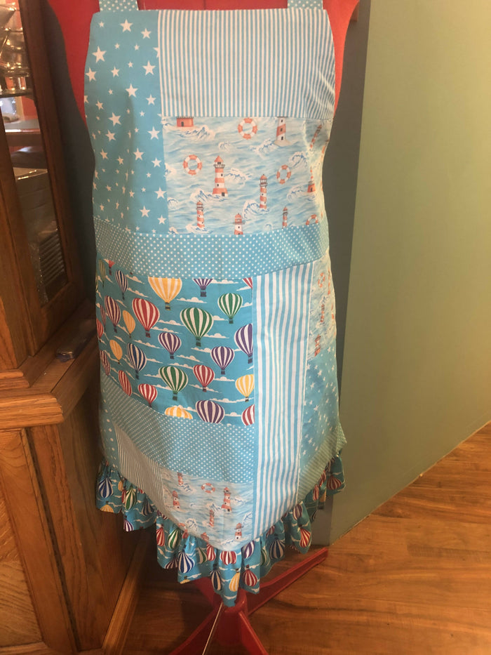 Blue Reversible Apron