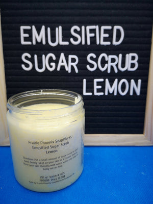 Emulsified Sugar Scrub Lemon
