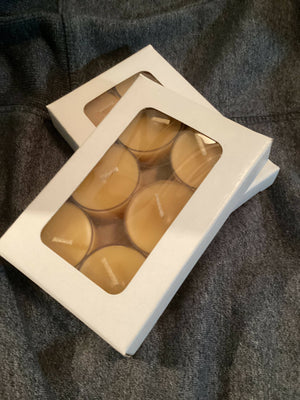 Boxed Beeswax Tea Light Candles 6
