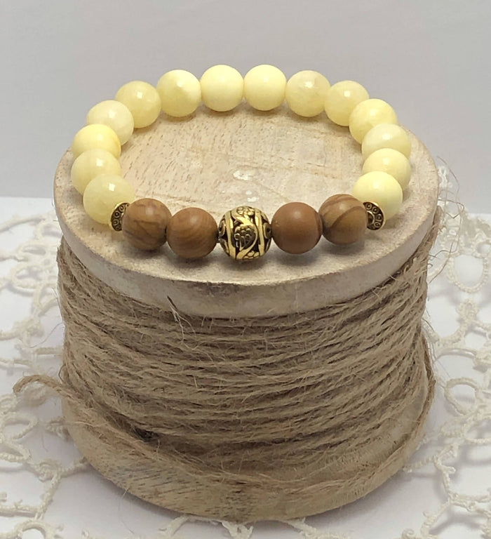 Yellow Quartzite Bracelet/ by Simply de novo Creations