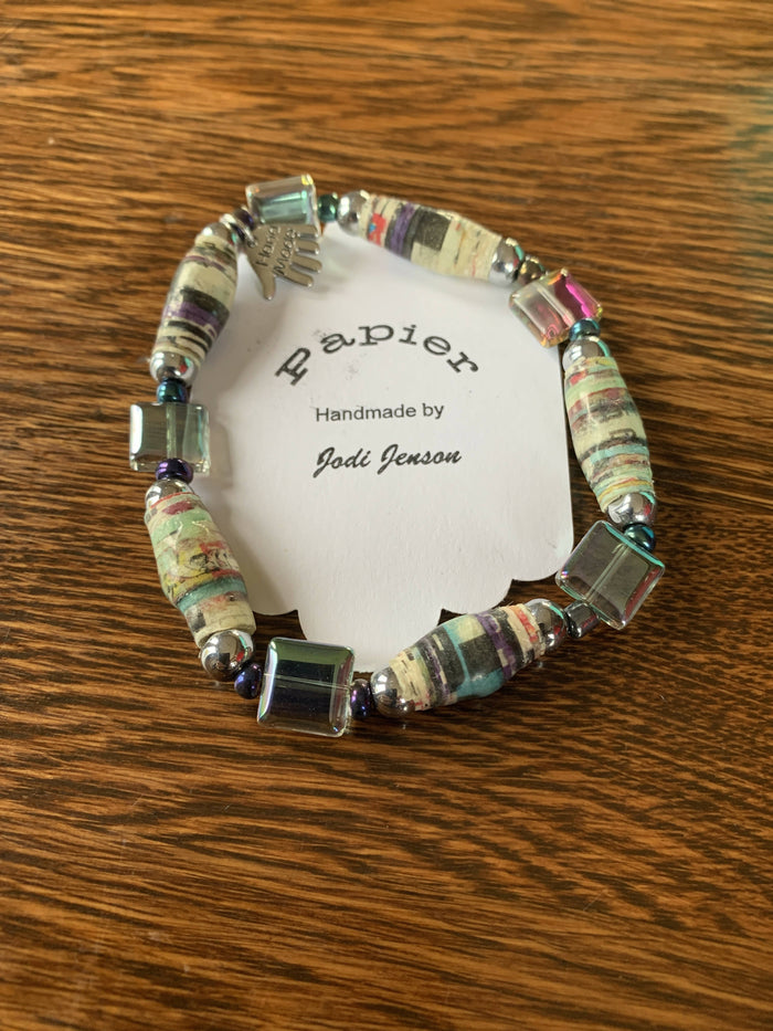Recycled Paperbead bracelets