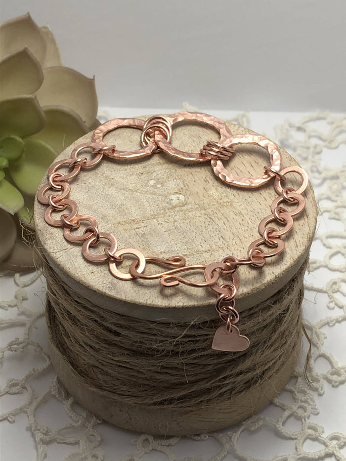 Copper Circle Bracelet/ by Simply de novo Creations