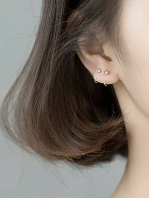 Simple Sterling Silver Earrings