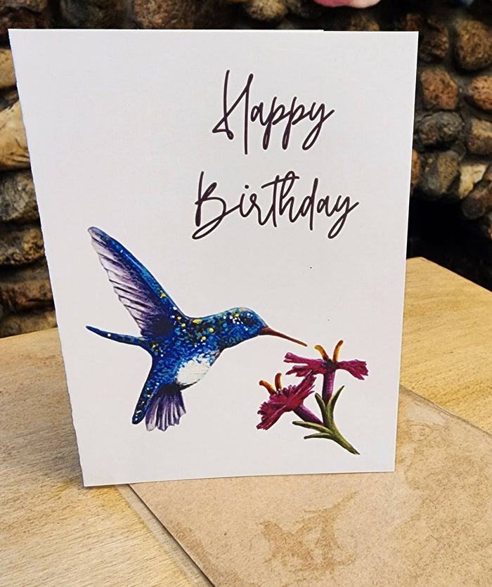 Hummingbird Birthday Greeting card
