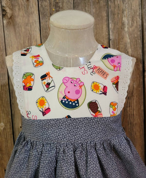 Peppa Pig Pinafore. Size 2 years