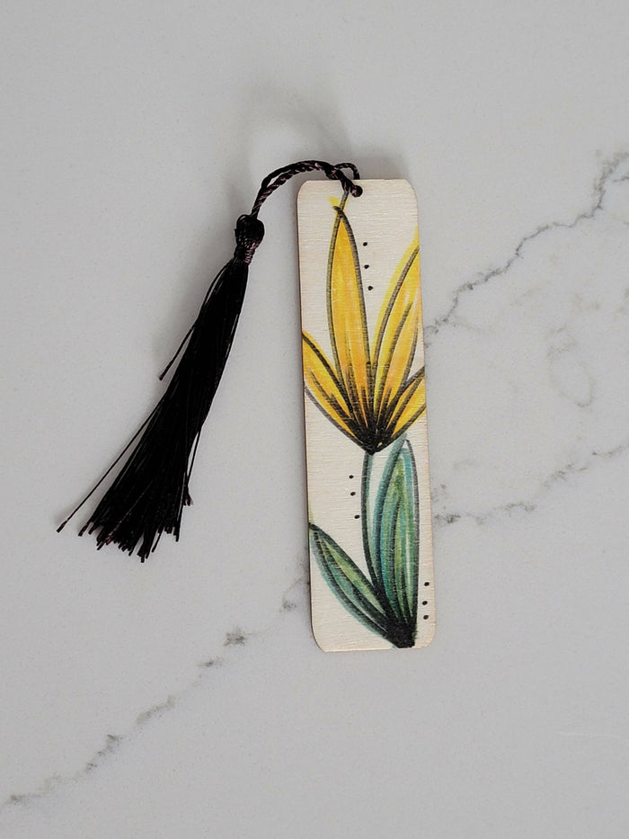 Handmade Bookmark- YELLOW FLOWER- Available at 33rd st location