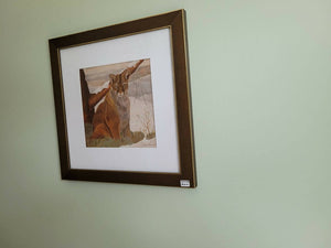 Framed 8" X 8" Print of Cougar, available at 33rd St. Location