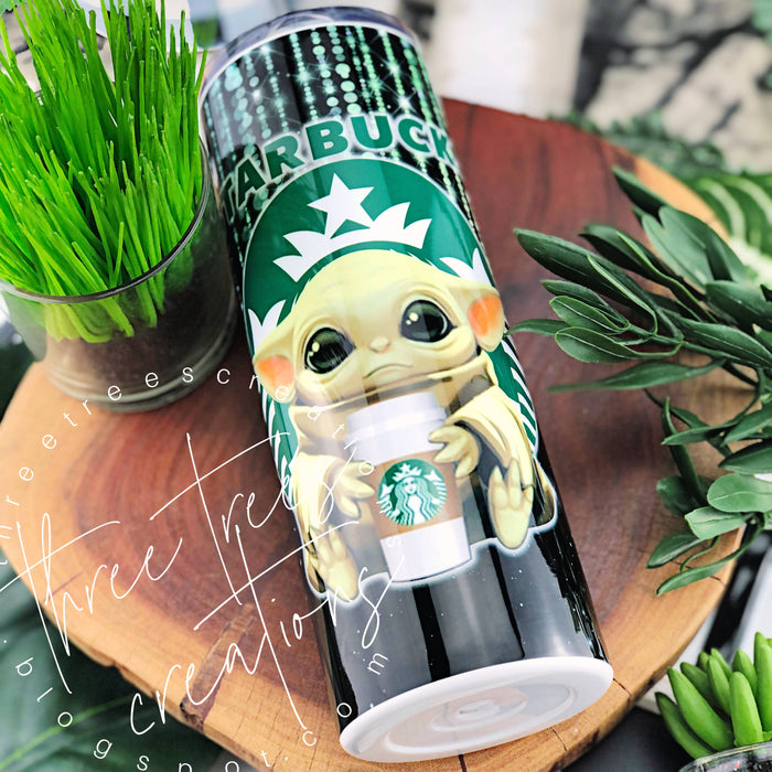 Baby Yoda Grogu Starbucks 20OZ TUMBLER (Drinkware, Cups, Food and Drink, Mugs)