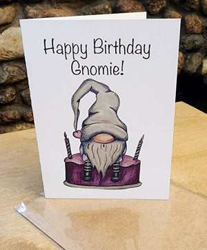Gnome Happy Birthday Gnomie Greeting card