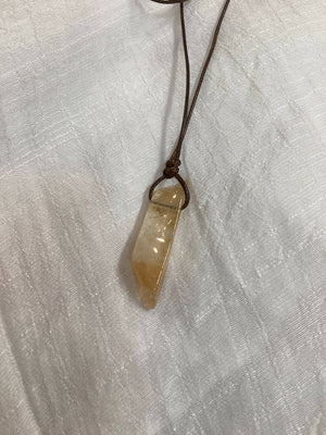 Citrine Adjustable Necklace