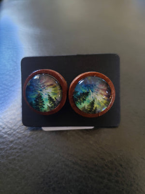 Forest color Earrings