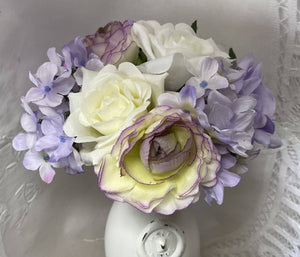 Vase & Mauve Floral Arrangement/by Simply de novo Creations
