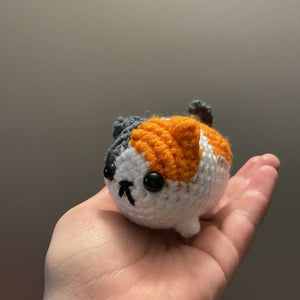 Mini Kitty Cat Crochet Plush (Assorted Colours)