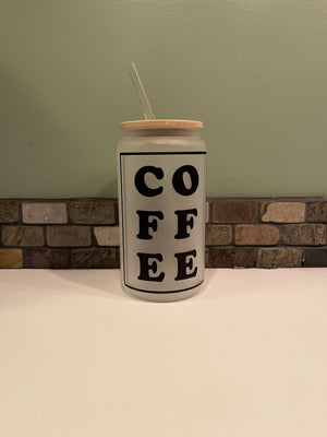 Coffee Frosted Glass Beer Can Available at 33rd St Location
