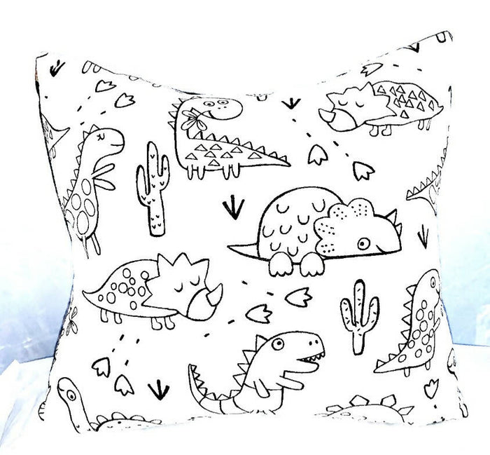 Dino-Mite Colour Me Cushion Available at 33rd St. Location