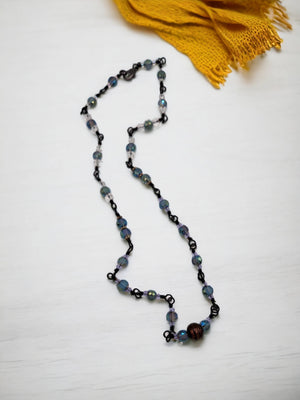 Necklace - Blue/Clear