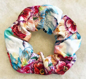 Hair Scrunchie - Skull Print on Fabric - Drinkle Mall Location Only