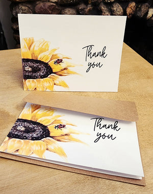 Sunflower Thank you Greeting Card