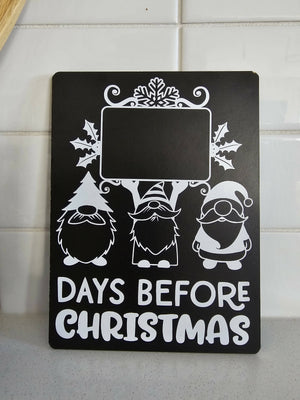 Days before Christmas Chalkboard