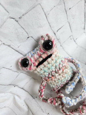 Crochet Froggy Backack Pal (available at the 33rd location)